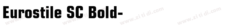 Eurostile SC Bold字体转换